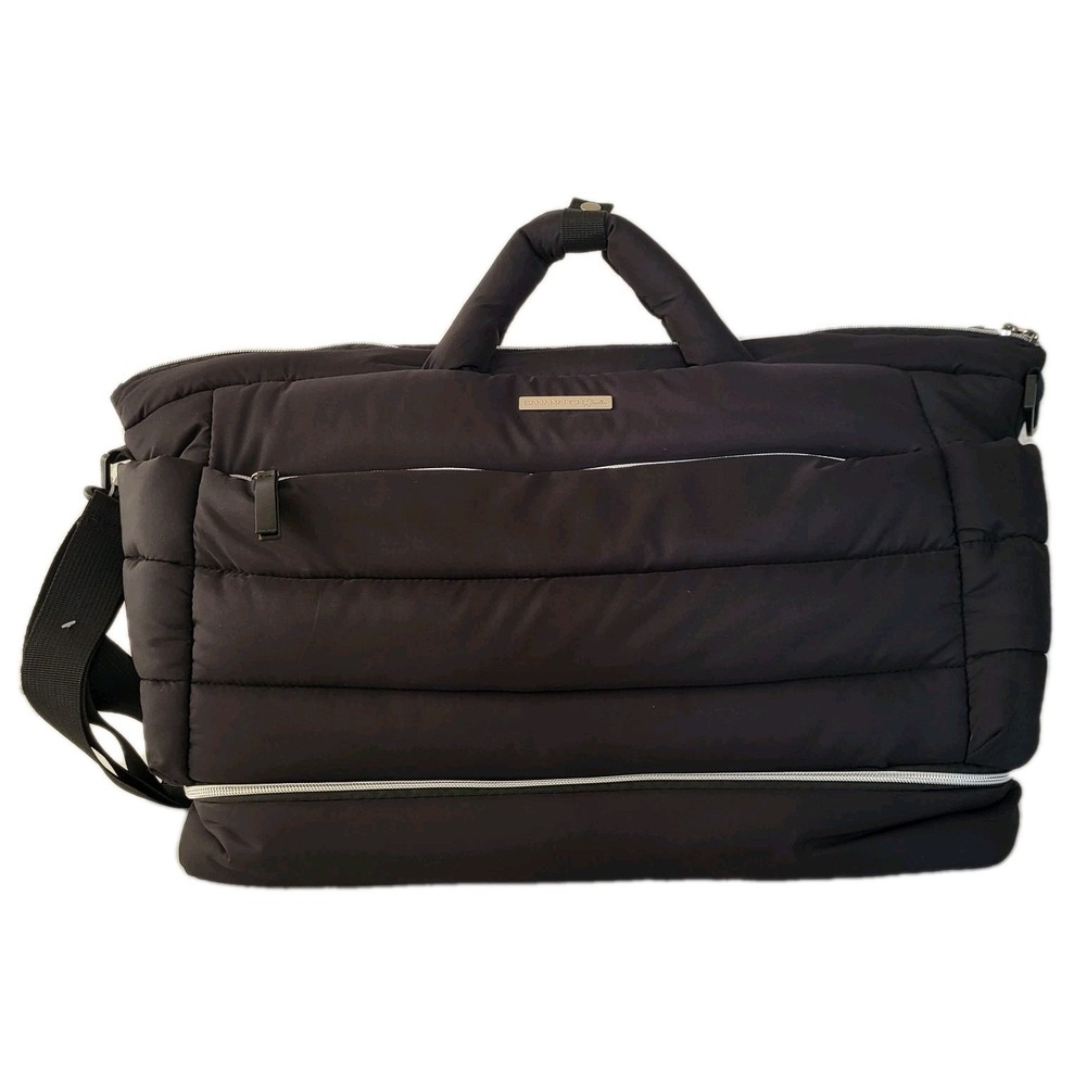Bananafish Studio 11 Pockets Weekender Tote‎ Diaper Bag Black New No Tags Travel